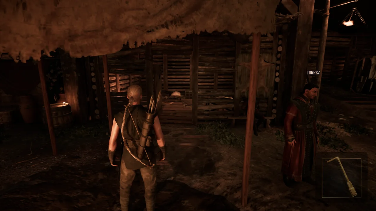 Gothic 1 Remake Fisks Hüttentür: das Plattenschloss, das du zum Öffnen löst.
