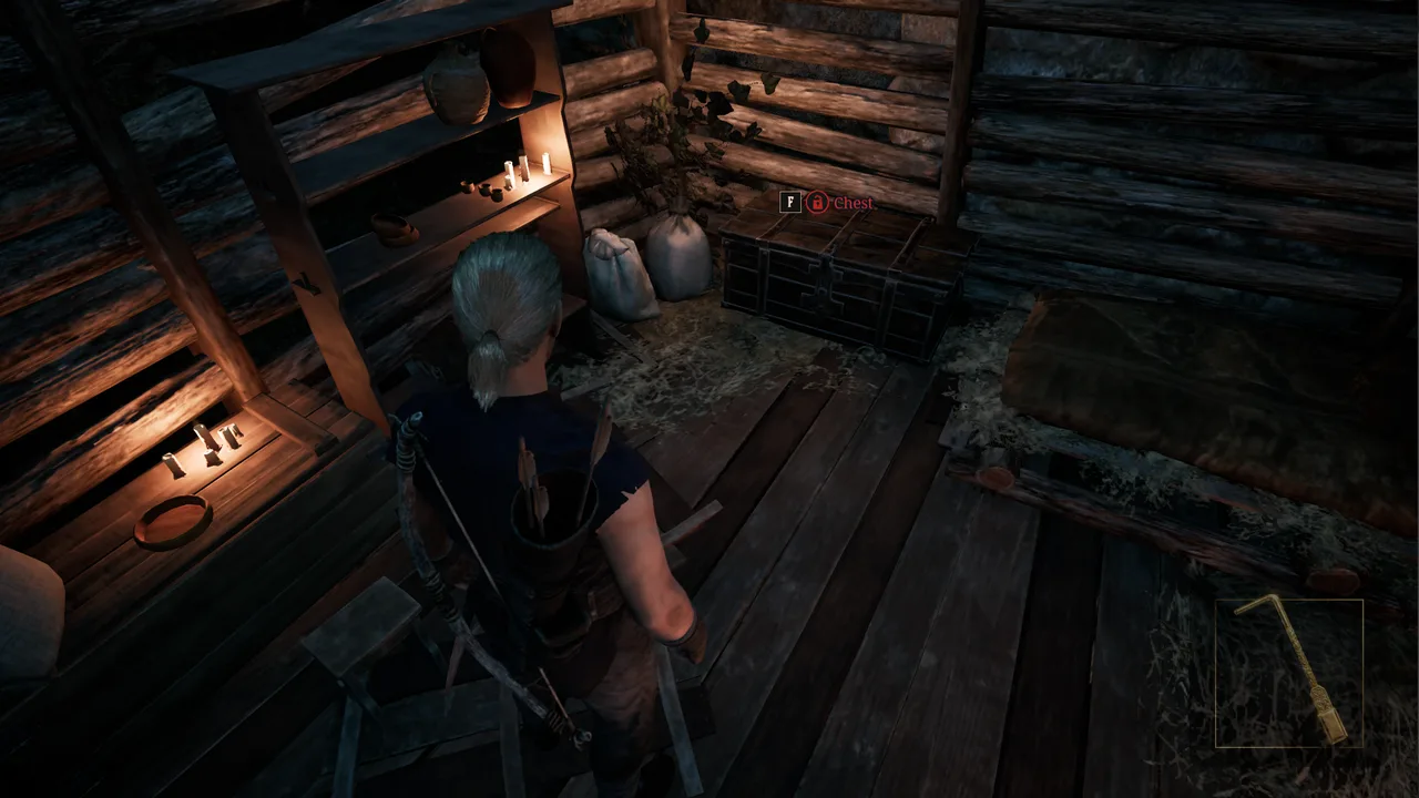 Gothic 1 Remake Whistler's chest lock: the plate lock minigame combination you solve to open the chest.